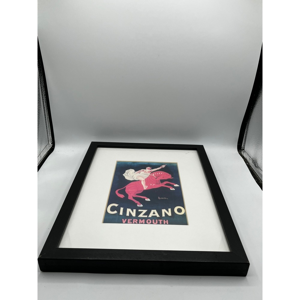 Cinzano Vermouth Framed Art Print Leonetto Cappiello Red Zebra Vintage Poster - Picture 4 of 11